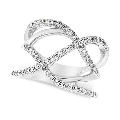 Open Crossover Design Ring