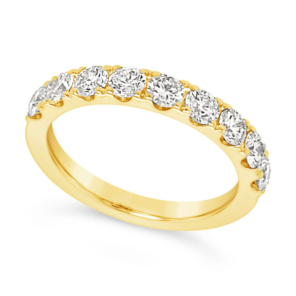 Nine Round Diamond Wedding Ring - 1.20 carat t.w.