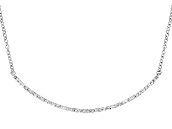 Arched Shaped Diamond Necklace