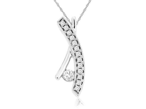 Diamond Crossover Design Pendant