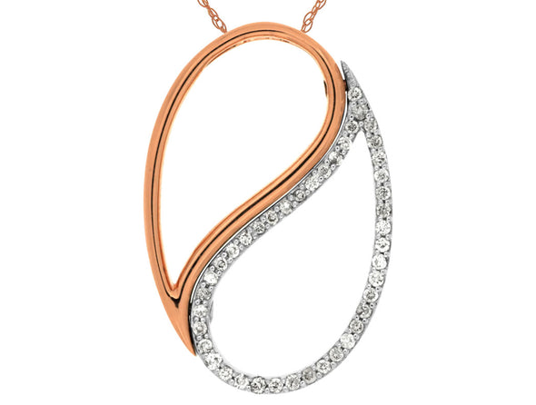 Contemporary Open Diamond Pendant