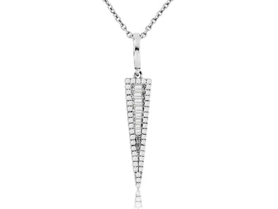 Triangle Design Diamond Pendant