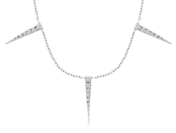 Five Station Diamond Necklace