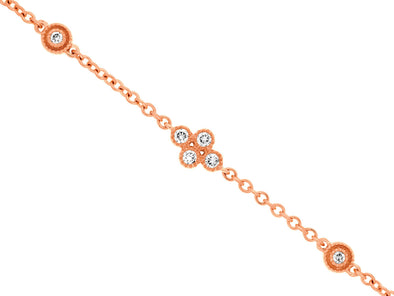 Diamond Accented Chain Style Bracelet