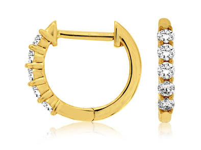 Diamond Hoop Earrings