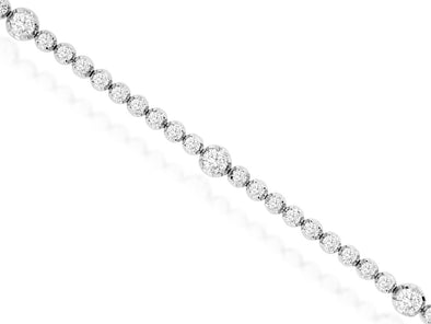 Bezel Set Diamond Tennis Bracelet