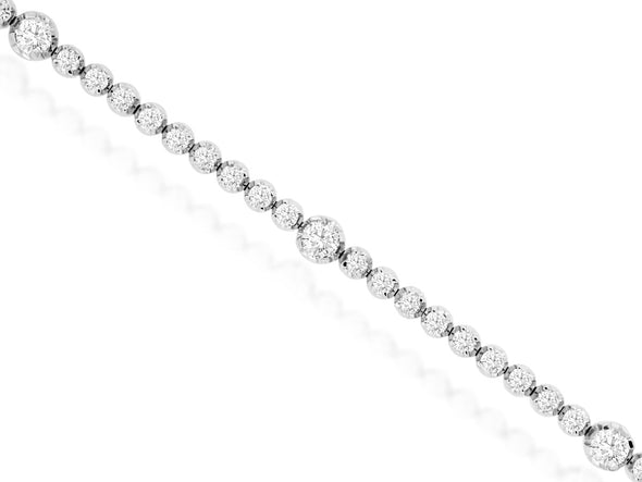 Bezel Set Diamond Tennis Bracelet