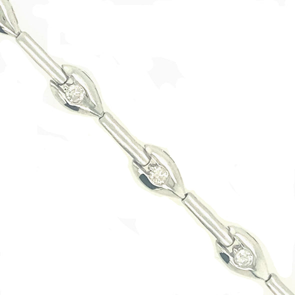 Diamond Accented Bar Design Bracelet