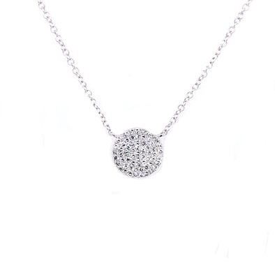 Round Diamond Cluster Pendant