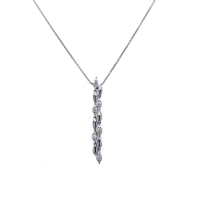 Diamond Accented Double Dangle Pendant