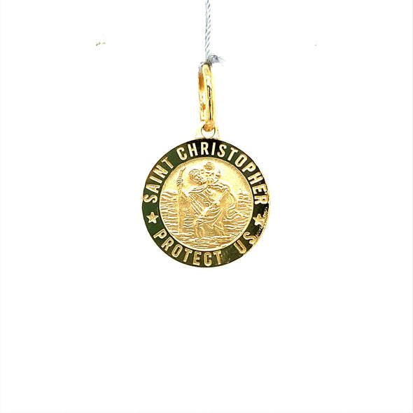 St. Christopher Medal - 14kt Yellow Gold