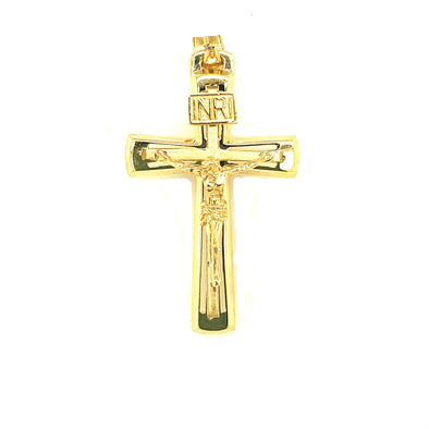 Medium Crucifix - 14kt Yellow Gold