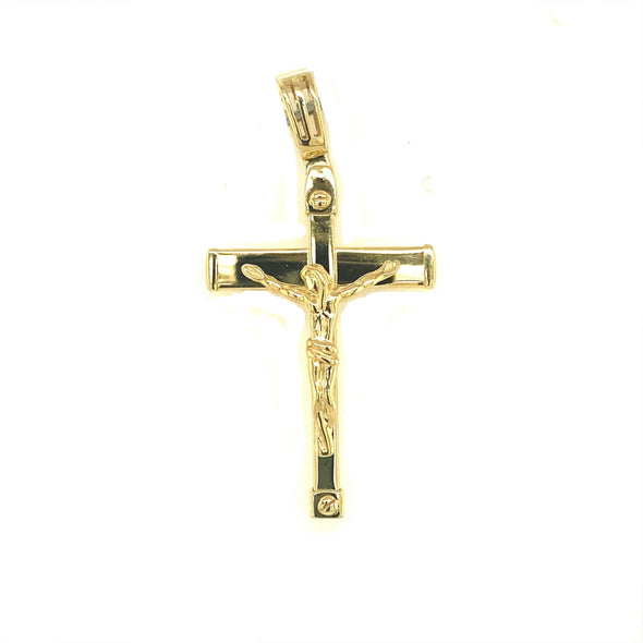 Medium Crucifix - 14kt Yellow Gold