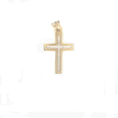 Medium Cross - 14kt Two-Tone Gold