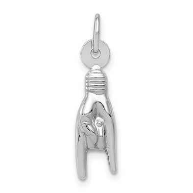 Hand Charm - 14kt White Gold