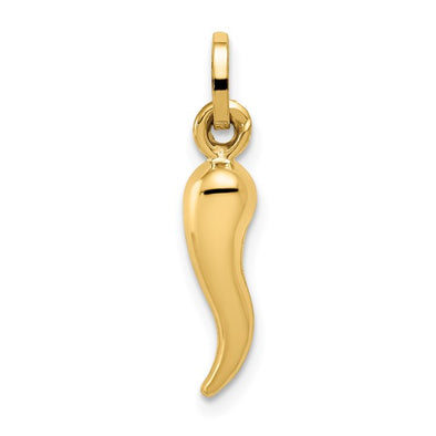 Small Italian Horn - 14kt Yellow Gold