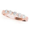 Bezel and Bar Set Diamond Wedding Band