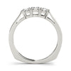 Three Round Diamond Wedding Band