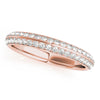 Two Row Diamond Wedding Band