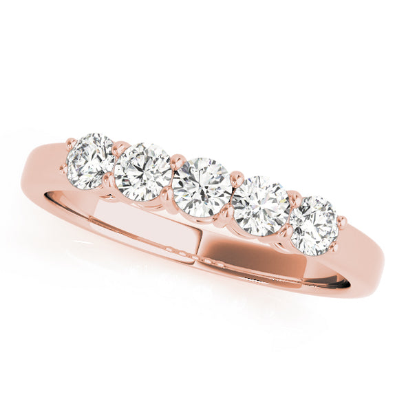 Straight Prong Set Diamond Wedding Band