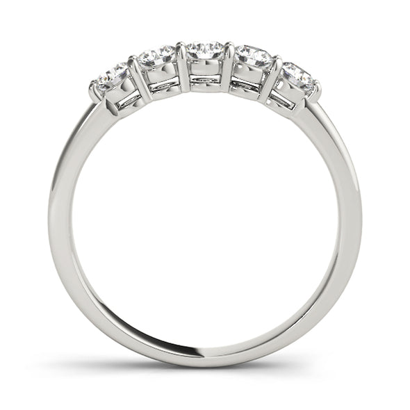 Straight Prong Set Diamond Wedding Band