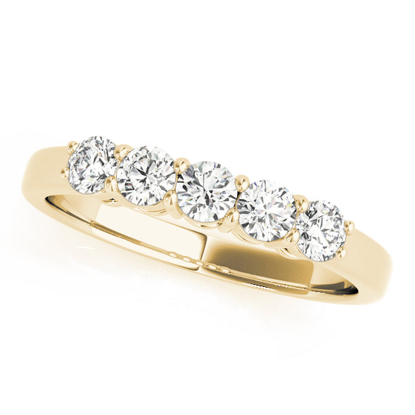Straight Prong Set Diamond Wedding Band