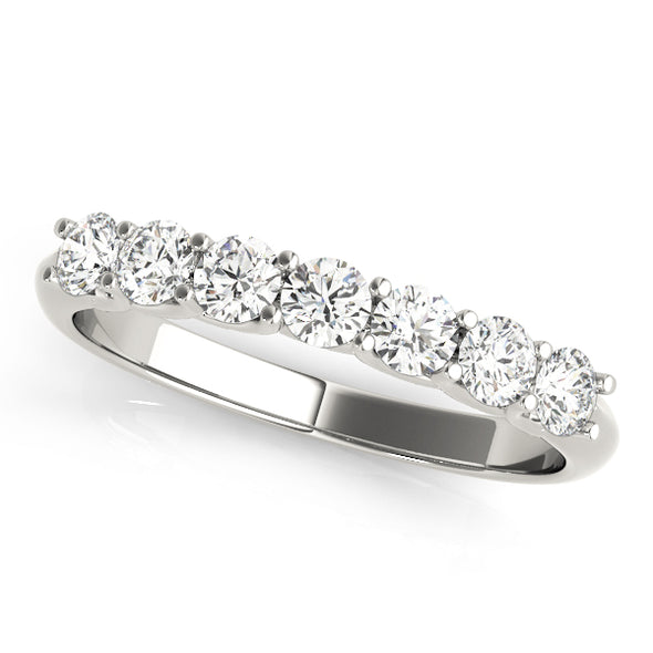 Shared Prong Diamond Wedding Band