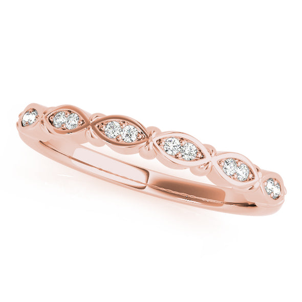 Tapered Diamond Wedding Band