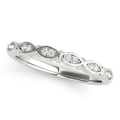 Tapered Diamond Wedding Band
