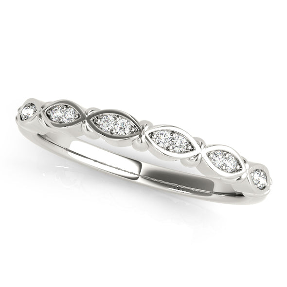 Tapered Diamond Wedding Band
