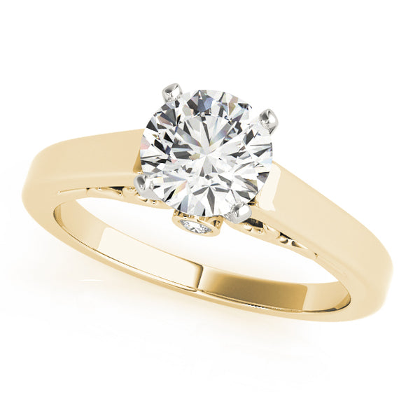 Single Diamond Detail Engagement Mounting