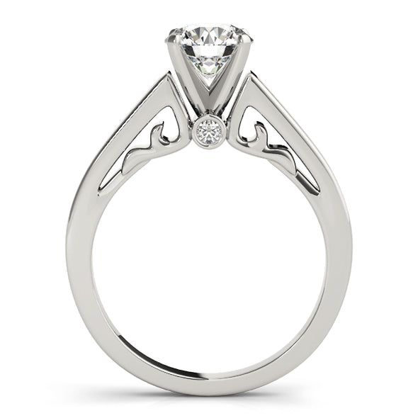 Single Diamond Detail Engagement Mounting