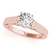 Wide Gold Engagement Mounting with Diamond Detail