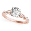 Vintage Style Tapered Milgrain Edge Engagement Mounting