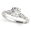 Vintage Style Tapered Milgrain Edge Engagement Mounting