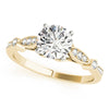 Vintage Style Tapered Milgrain Edge Engagement Mounting