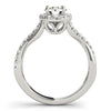 Diamond Halo and Cross Over Engagement Mounting