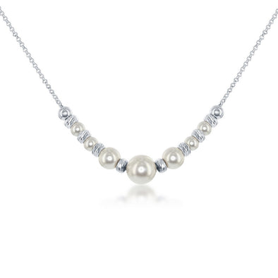 Bead and Swarovski Pearl Necklace