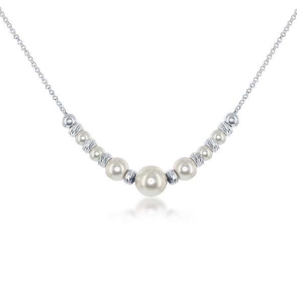 Bead and Swarovski Pearl Necklace