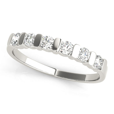 Six Diamond Bar Set Wedding Band