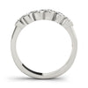 Half Bezel Set Diamond Wedding Band