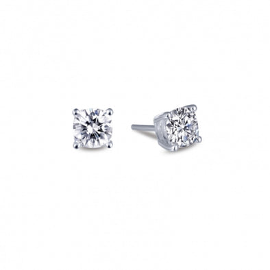 1.98 Carat t.w. Simulated Diamond Stud Earrings by LaFonn - Sterling Silver