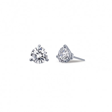 1.00 Carat t.w. Simulated Diamond Stud Earrings by LaFonn - Sterling Silver
