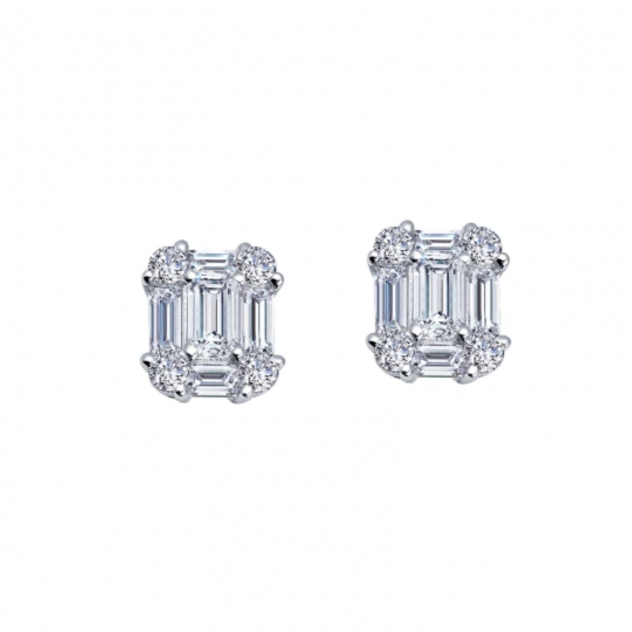 Buy Large 10mm Diamond Stud Earrings, Simulated Diamond Earrings, Sterling  Silver, Cubic Zirconia Earrings, Silver Earrings, CZ Ear Rings, Online in  India - Etsy