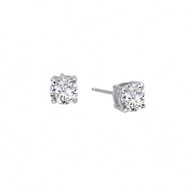 1.32 Carat t.w. Simulated Diamond Stud Earrings by LaFonn - Sterling Silver