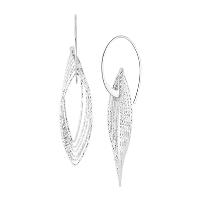Multi Marquise Shaped Dangle Earrings