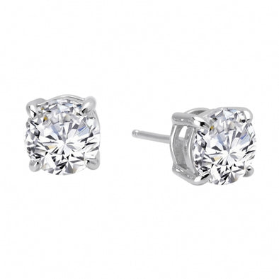 5.50 Carat t.w. Simulated Diamond Stud Earrings by LaFonn - Sterling Silver