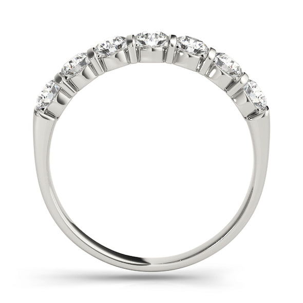 Seven Diamond Bar Set Wedding Band