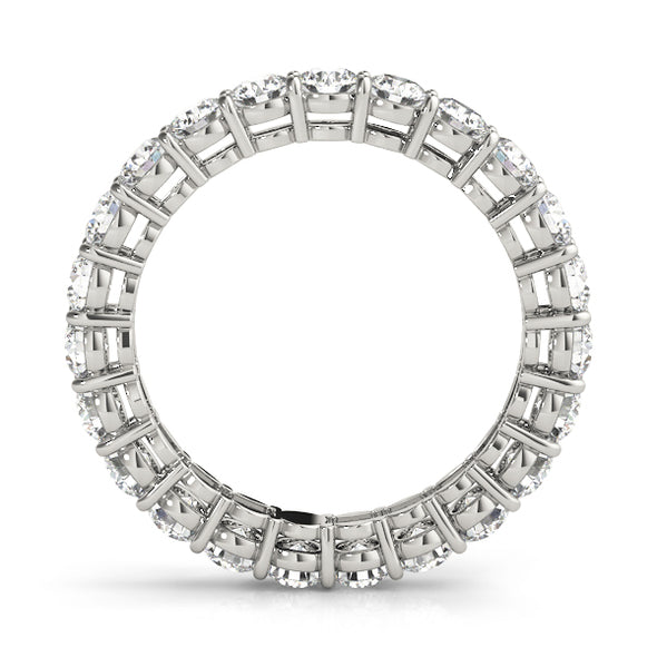 Round Diamond Eternity Wedding Band