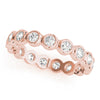 Bezel Set Round Diamond Eternity Wedding Band